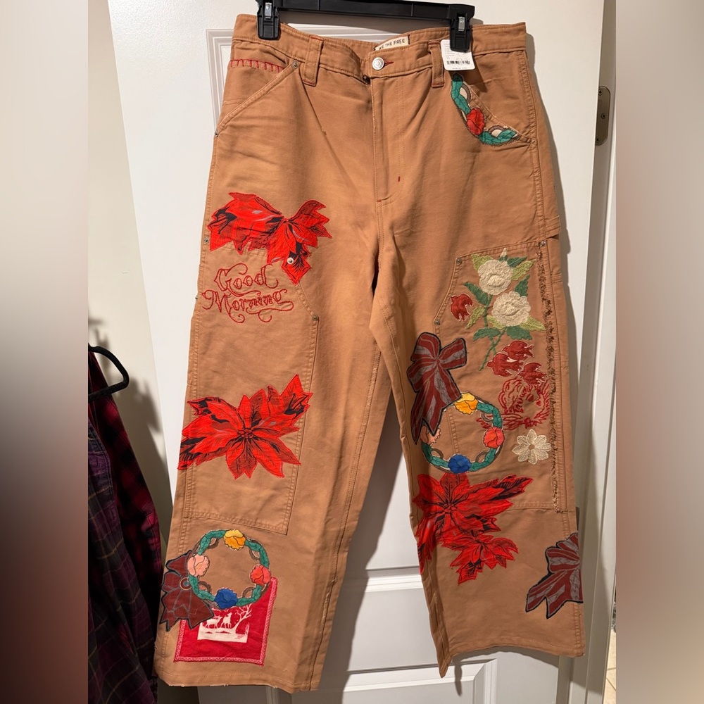 Free People Bright Time Craft Pants 🔥Size 12 10
